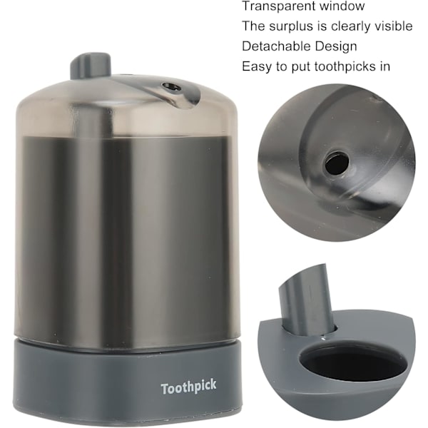 Tannpirkerholder Dispenser Automatisk Trykk Tannpirkerboks Tannpirker Oppbevaringsboks