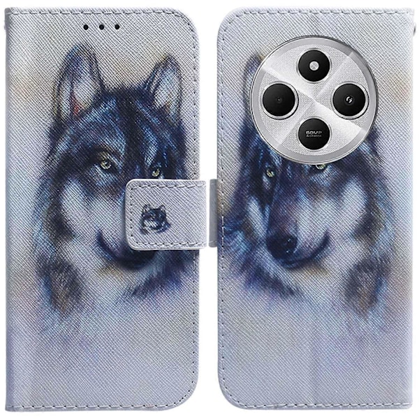 Nahkakuvioinen lompakkokotelo Xiaomi Poco C75 4G/Redmi 14R 5G/14C 4G Multicolor_xx -puhelimelle Multicolor Style I