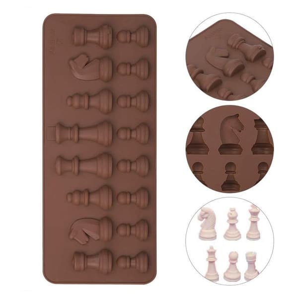 Silikone Skakmønster Chokoladeform