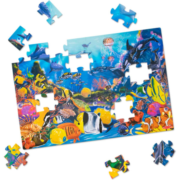 Underwater Ocean Golvpussel (60 delar, 2 x 3 fot)