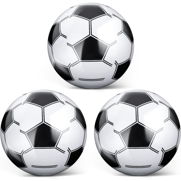 3 stykker oppblåsbar strandball oppblåsbar fotballball sprenge strandballer