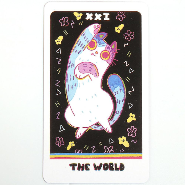 Weird Cat Tarot Card The Weird Cat Tarot Thalo engelsk kort