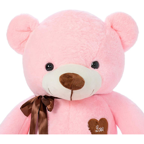 Suloinen nallekarhu pehmolelu, iso nallekarhu vaaleanpunainen pink 80 cm