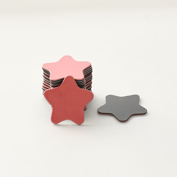 20 stk stjerne magnetiske tavle klistremerker Pink