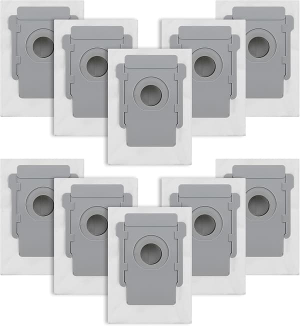 10 støvsugerposer til IRobot Roomba i7/i7+/i3/i3+/i4/i4+/i6/i6+/i8/i8+/S9/S9+/j7/j7+/E5/E6/E7 erstatningspose til IRobot Roomba i7 tilbehør