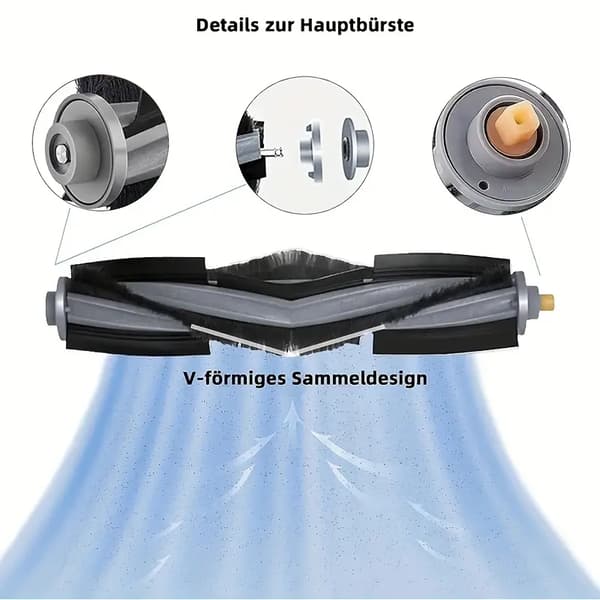 11 deler erstatningsdeler for Ecovacs Deebot X1 TURBO/Deebot X1 OMNI/Deebot T10 Plus
