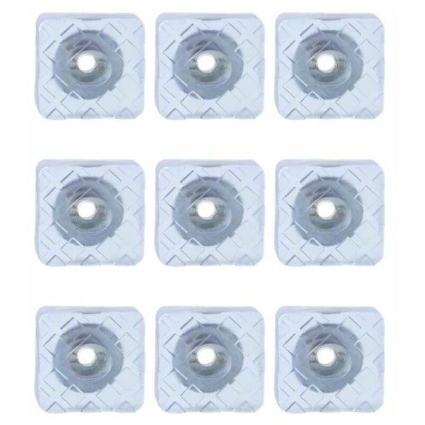 Hagemøbelstol Sklisikre gummiføtter 30 mm 30 mm gulvbeskyttelsesputer Pakke med 10 hvite