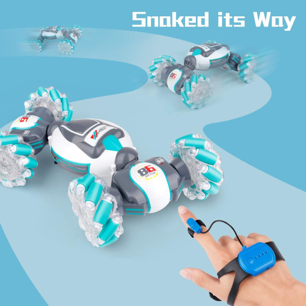 Ele Gesture Sensing RC Stunt Autot - Parhaat Syntymäpäivälahjat Lapsille, Kaukosäätimellä Ohjattavat Kääntyvät Autot