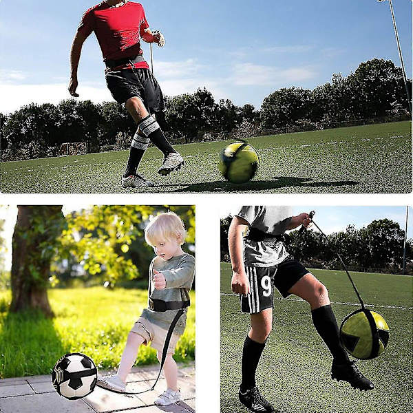 Fodbold Jonglering Tasker Børn Hjælpemiddel Cirkulær Træningsbælte Børn Fodbold Spark Træner Solo Fodbold