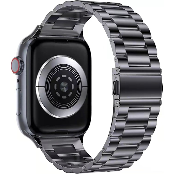 Metallreim for Apple Watch Ultra 49mm 8 7 45mm 41mm Smartklokke Rustfritt Stål Armbånd for Iwatch 6 5 4 3 Klokker 44mm 42mm 40mm Sølv Silver For 38mm or 40mm