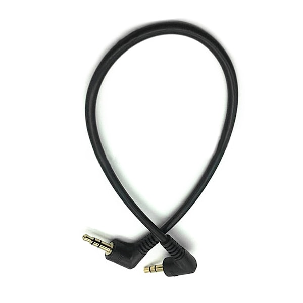 3,5 mm uros-uros stereokaiutinjohto 90 asteen kulmassa 3 napainen Sopii auton kuulokkeille Ylimääräinen johto Johdon muuntaja MP3/MP4