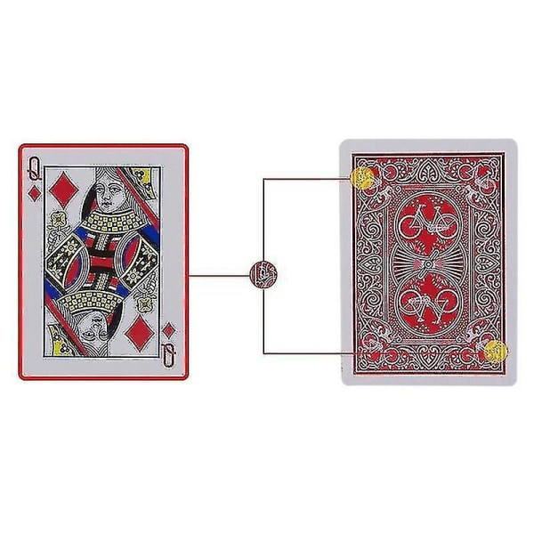Magic Novelties Secret Marked Poker Cards Se genom Spelkort Magic