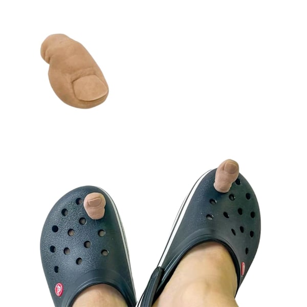 Hauskat kengänvarpaiden koristeet, tukkekoristeet, Crocs-lisävarusteet, epänormaalisti muotoillut varpaiden kenkäkoristeet, vitsi, hauska lahja