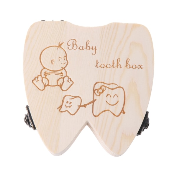 til Kreativ Baby Tooth Fairy Box til Lost Tooth Drenge Baby Shower & Fødselsdagsgave Smuk Tandholder Organizer