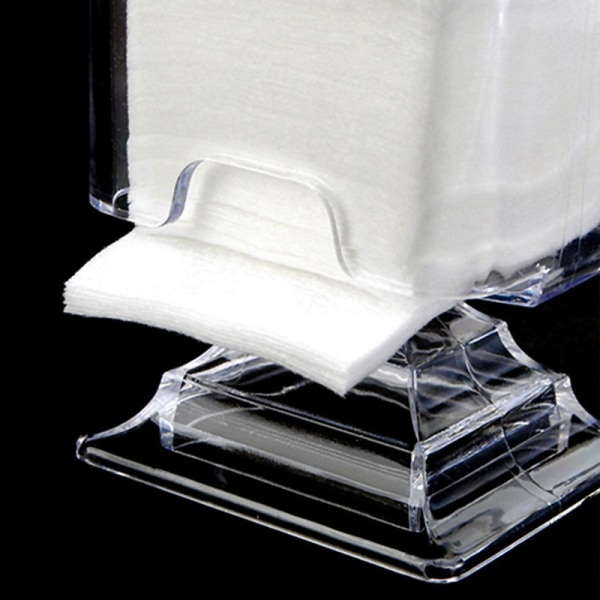 Akrylstativ Oppbevaringsboks Nail Art Cosmetic Cotton Pad Wrap