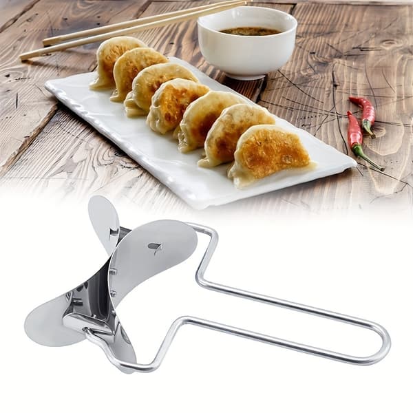 Dumplingmaskin i rustfritt stål med sirkulær kutter, kraftig manuelt verktøy