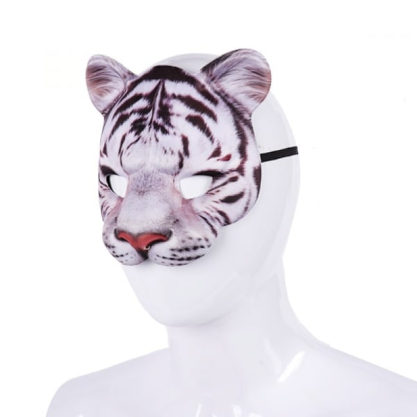 Halloween Maske Makeup Bold Karneval Fest Halv Ansigt Dyr Tiger Maske