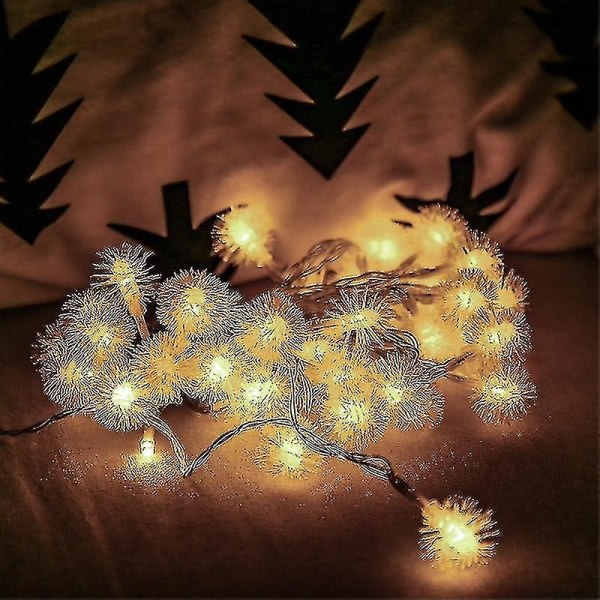 Led Hair Ball String Lights Have Have Decoration Christmas Batteridrevet