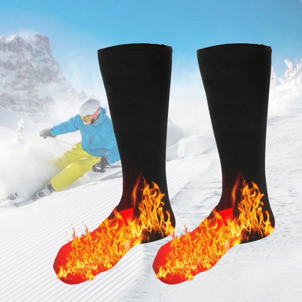3,7V varmesokker for menn og kvinner Fotvarmere Elektriske sokker Vaskbart batteri Varmesokker Vinter Ski Fottur Fiske Riding