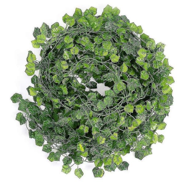 12 Strands Artificial Ivy Vines with 3 Bunches Grapes for Wedding Party Home Wall Decor