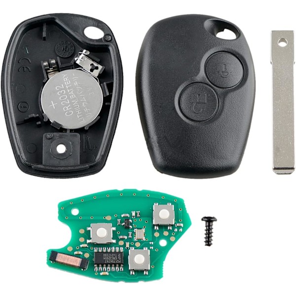 Knapper 433 Mhz Fjernkontroll Bilnøkkel Deksel med PCF7947 Chip VA2 Blad for Ren-ault Kangoo 2 Clio 3 Duster Modus Twingo DACIA Logan