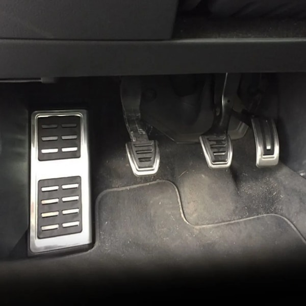 Pedalhætter i rustfrit stål til Volkswagen VW Golf 7 8 GTi MK7 Polo A05 Passat B8 Skoda Kodiaq Rapid Octavia