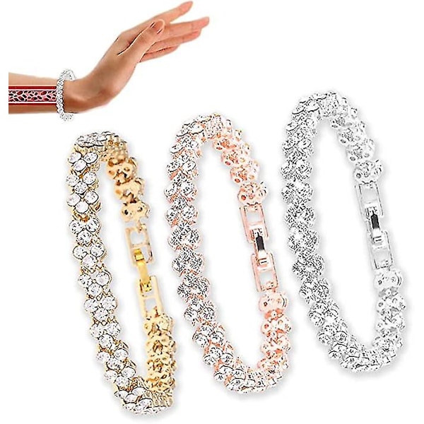 Magnetiskt Zirkon Lymf Armband, Magnetiskt Lymf Armband, Lymfdränerande Magnetiskt Armband -sz.13364 golden