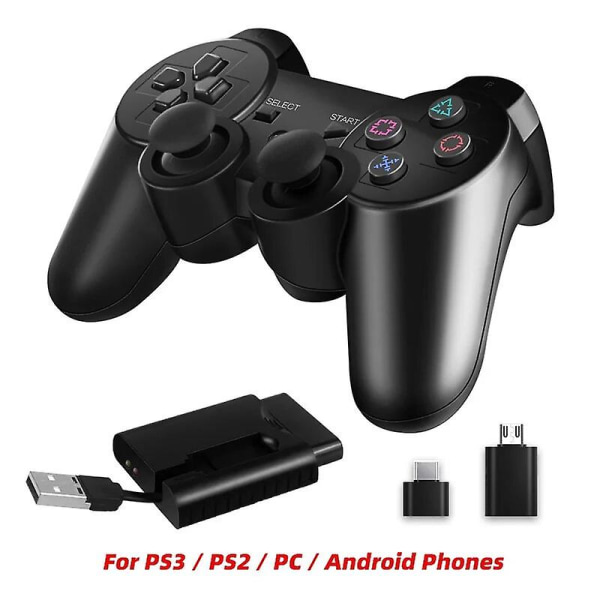 2.4g langaton peliohjain Ps2/PS3:lle Remote Gamepad Android-puhelimelle/TV Box/Smart TV Joystick Vibration Gamepad PC:lle