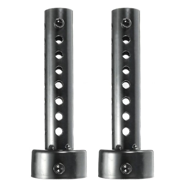 SQBB 2x Universal Motorcykel Avgassdämpare Baffel Db Killer Dämpare 48mm Svart null none