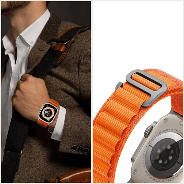 Tech-Protect Galaxy Watch 4/5/5 Pro/6/7/FE Armbånd Nylon Pro Orange