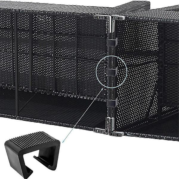 Rattan huonekalujen pidike Monikäyttöinen rottinki sohvan liitin Kiinnitin Kestävä ulkokäyttöön--5.25cm