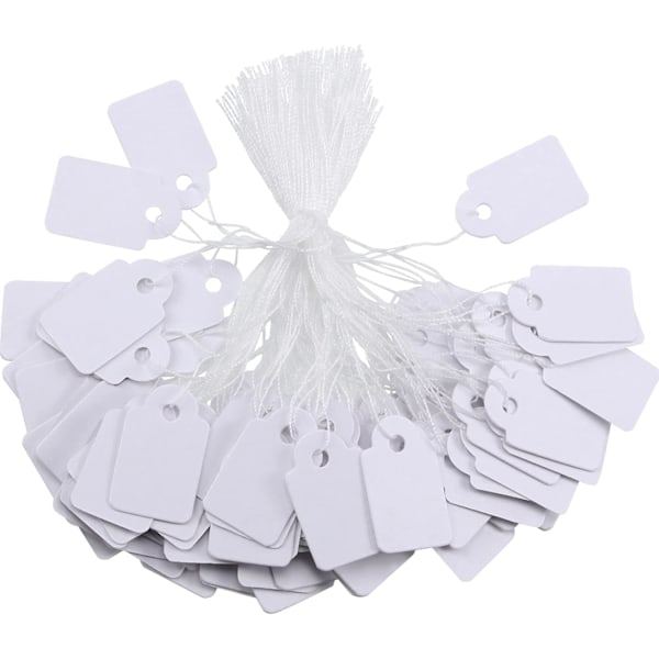 24 x 14 mm Hvite Merkelapper Prislapper Prisetiketter Display Tag
