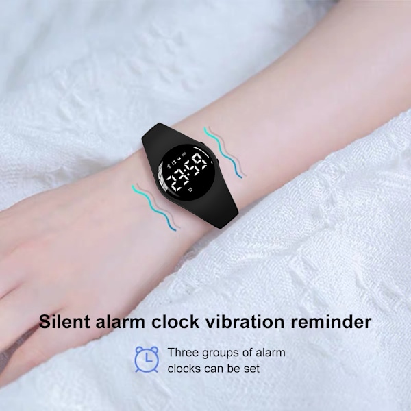 Digital Klocka för Barn Vattentät Sport Smartwatch med Fitness Tracker Vibrationslarm Stoppur för Pojkar Flickor Utomhuslöpning