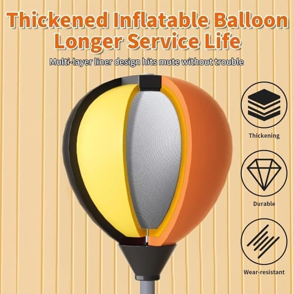 Boxing Reflex Ball with Adjustable Height – Train Reflexes, Speed & Hand-Eye Coordination