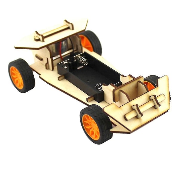 DIY Car Kit Kids Pedagogisk Gadget Hobby Träleksak