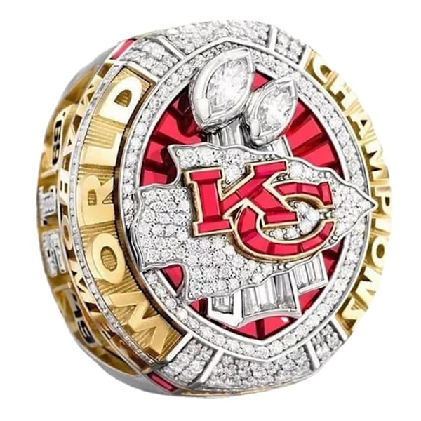 2019 - 2020 NFL Kansas City Chiefs Super Bowl Miesten Sormus Seoskoru _xx 12