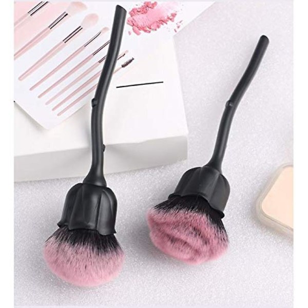 Rose Flower Kabuki Makeup Brush Set Powder Brush Blush Brush