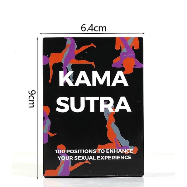 100 Kama Sutra -korttia 100 kpl Kortteja Jännittävillä Asennoilla Korttipeli Hauskoja Pariskuntien Pelejä Aikuisille Parhaat Treffi-illan Pelit