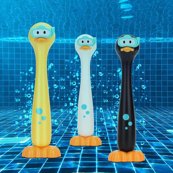 Sommerlegetøj Undervands Poolspil Dykkerpinde And 3-pak