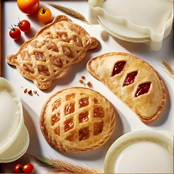 Mini Pajformar & Degpressare för Bakning, Handpajformar Fest Knytkalas Köksredskap Hemmabakningsverktyg Rectangular