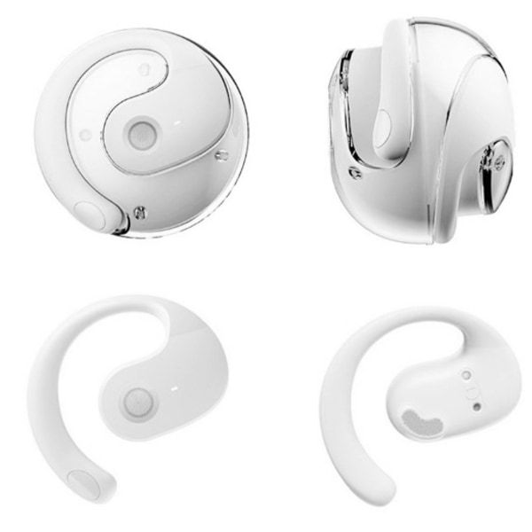 Caduola 2024 Ny Uppgraderad Öppen 3D Stereo Öronkrok Bluetooth Liten Kokosboll Bluetooth Headset (vit) white