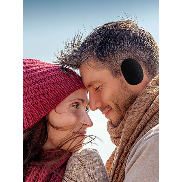 2 par bandlösa hörselkåpor öronvärmare vinterhörselskydd