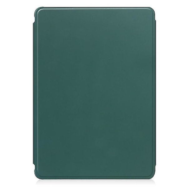 Til Samsung Galaxy Tab A9+ 360 Rotation Transparent Smart Cover med tastatur Dark Green