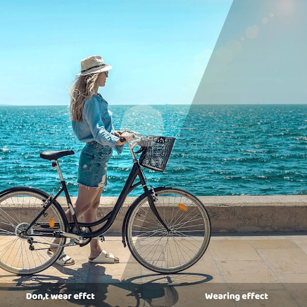 2 stk. Wrap Around Solbriller, Rimless Y2K Solbriller Retro Cykelbriller UV400 Beskyttelse Briller Futuristiske Solbriller