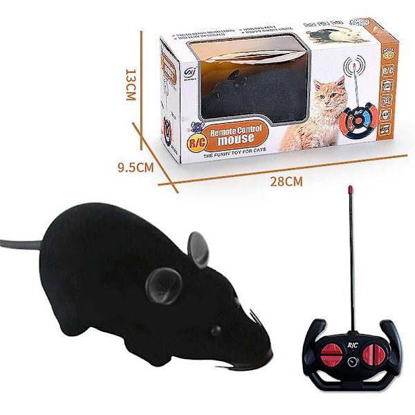 Trådlös fjärrkontroll leksak katt mus katt mus fjärrkontroll leksak flerfärgad valfri Black