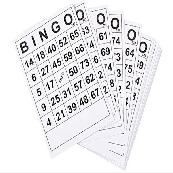 60 unika bingobrickor BINGO-kort digitala för barn