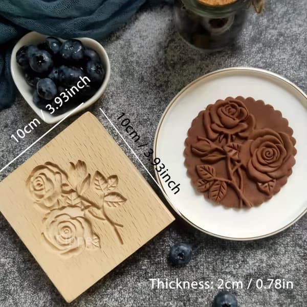 Firkantet kakeform for baking, slitesterk og enkel å bruke Rose 1