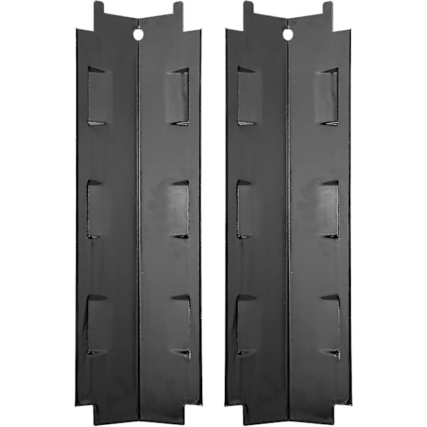 Universal erstatning grillvarmetelt for grillporselen stål BBQ varm plate skjold varmetelt smakstilsetning bar brennerdeksel flammetemmer for Db 2Pcs
