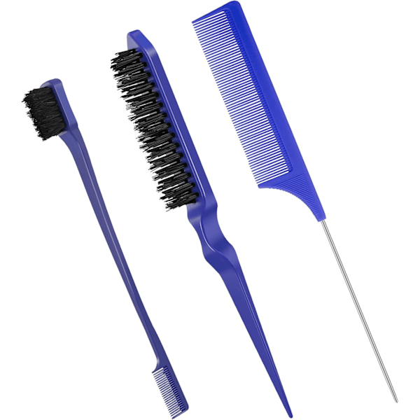 Slick Brush Set Teasing brush Set Plastic brush Hair brush Teasing comb Edge hair brush Grooming combs