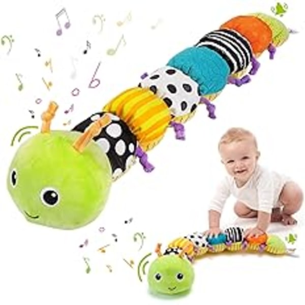 Baby Musical Toy - Baby Sensory Toys 0-6 Måneder Musikk Utstoppede Dyre Myke Plysj Leker
